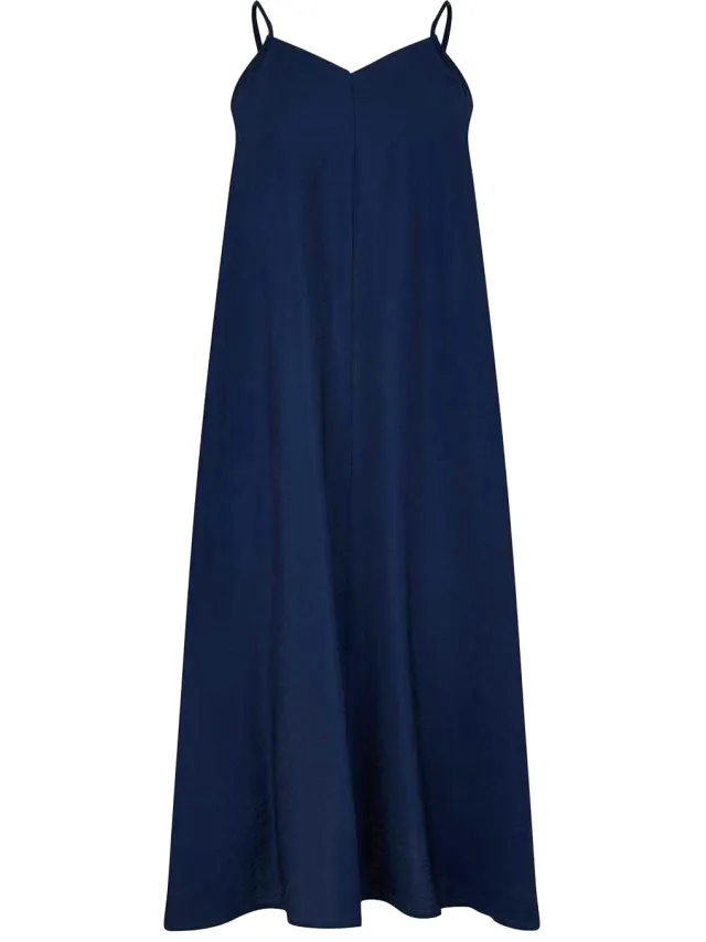 Vero Moda Josie-slipjurk met spaghettibandjes voor dames (Navy Blazer) Marineblauw/Blauw