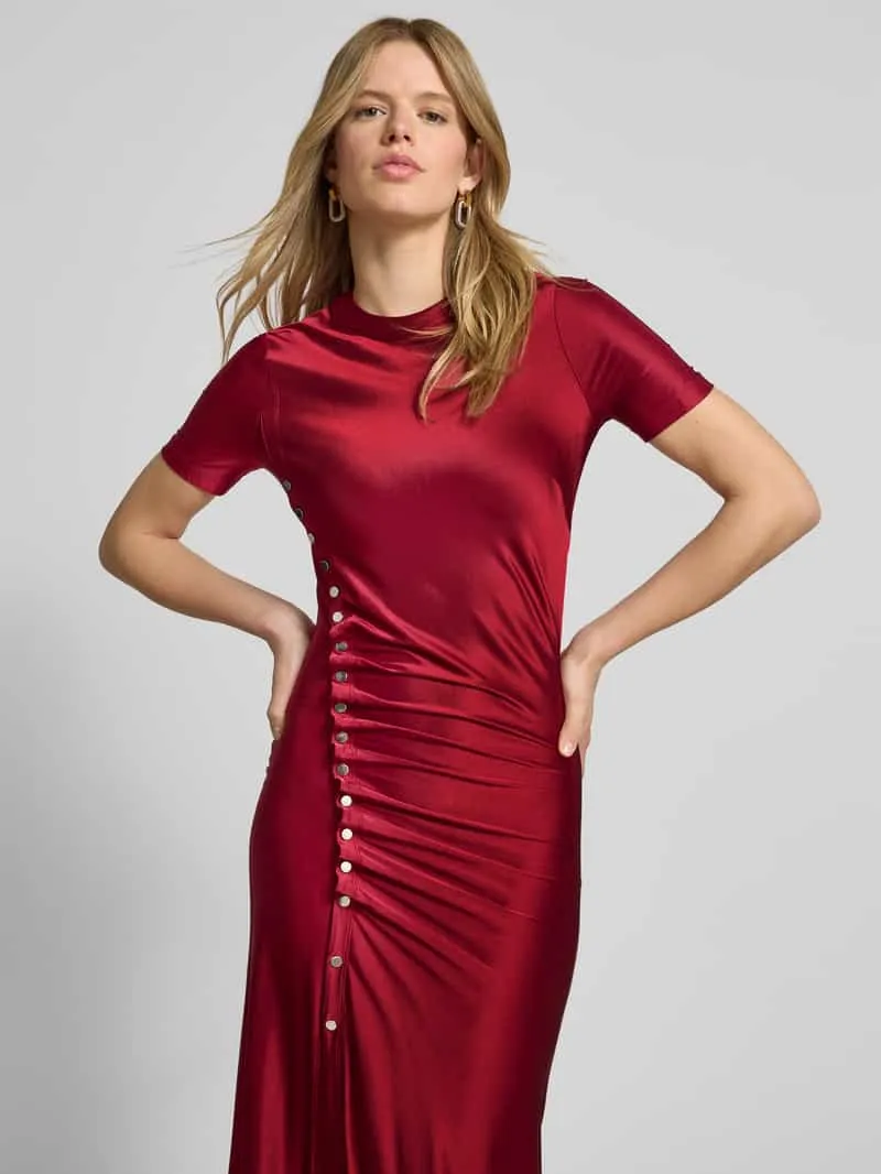 Rabanne Maxi-jurk met plooien rood, foto 5