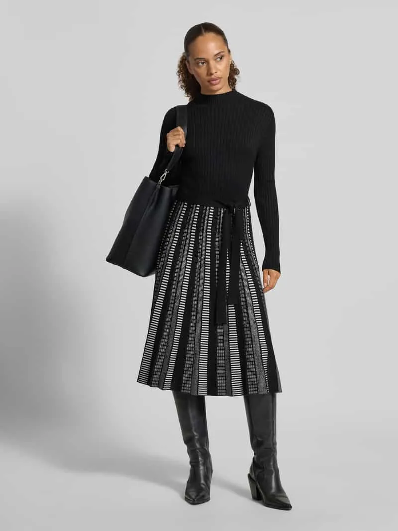 Apricot Midi-jurk van viscosemix zwart, foto 4