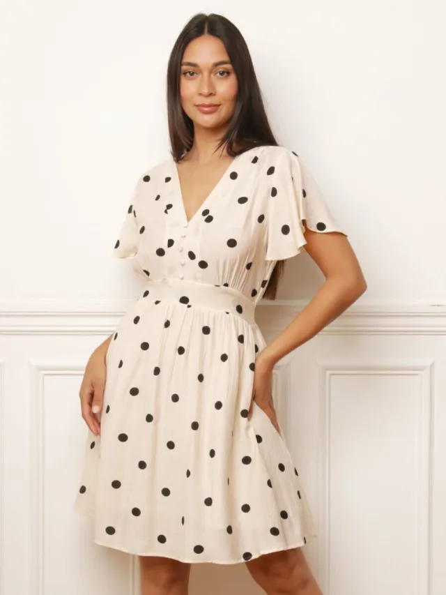La Modeuse Jurk La Modeuse 78735_P187336 Beige
