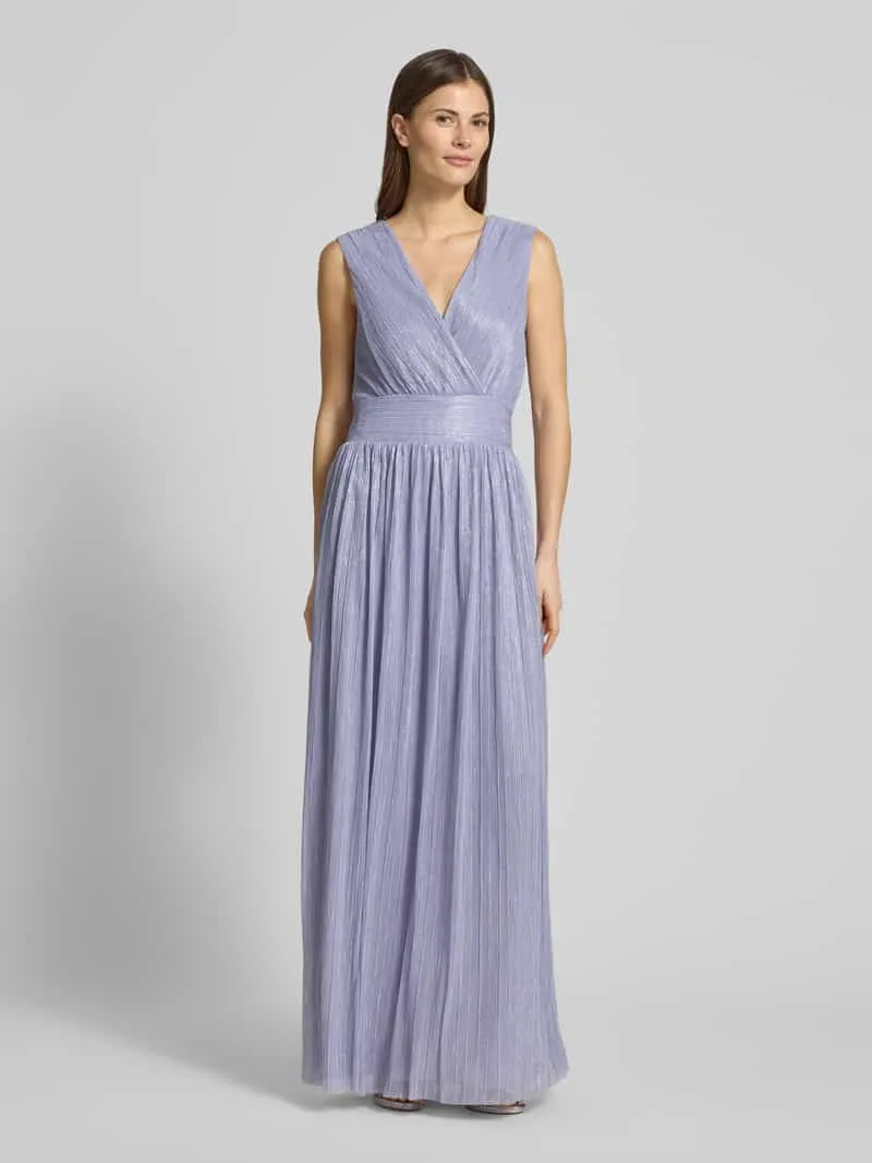 GUIDO MARIA KRETSCHMER WOMAN Avondjurk in plissé-look model 'Kate' - GMK for Bridgerton Lila
