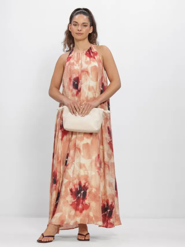 Y.A.S. YAS Dames Jurken Yassumio Sl Ankle Dress - Perzik