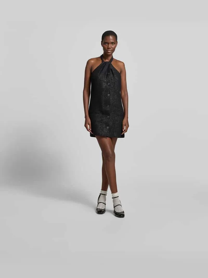 Iro Mini-jurk van Katoenmix zwart, foto 3