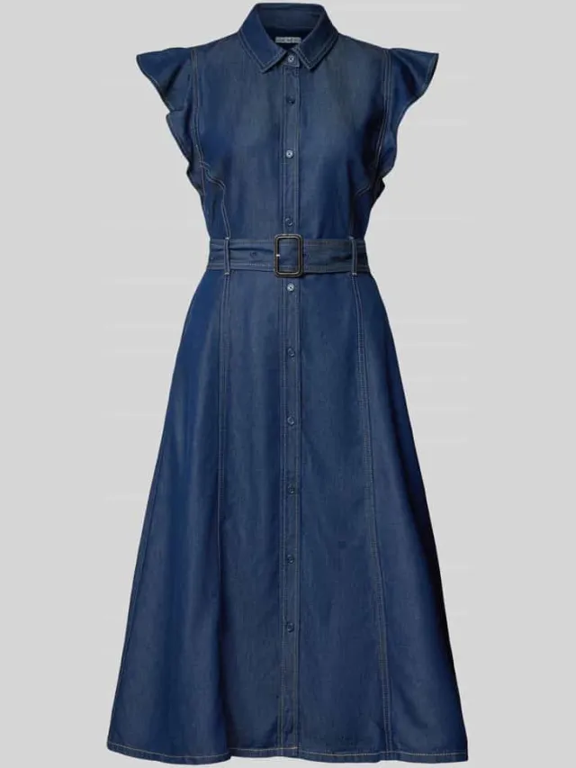 Tommy Hilfiger Fit and Flare denimjurk van lyocell, foto 2