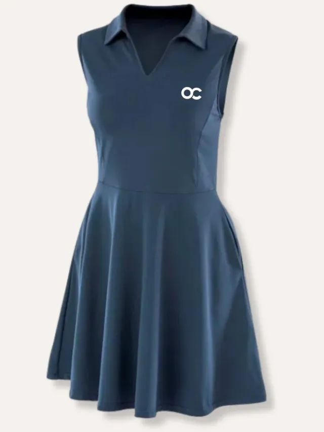 ONCOURTSPORT Oncourt Teamwear Dress Maat: L,Kleur: Navy Blauw, Wit