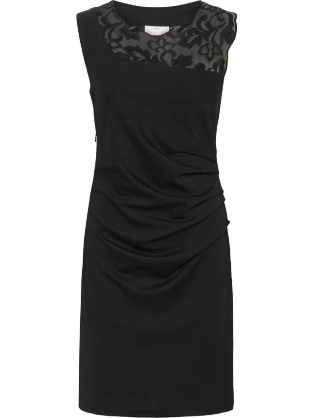 Kaffe India Vivi Dress Dames Jurk Black deep