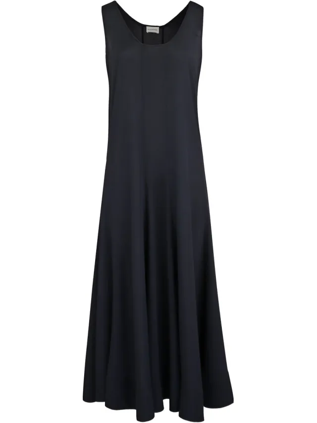 By Malene Birger zwarte mouwloze midi jurk