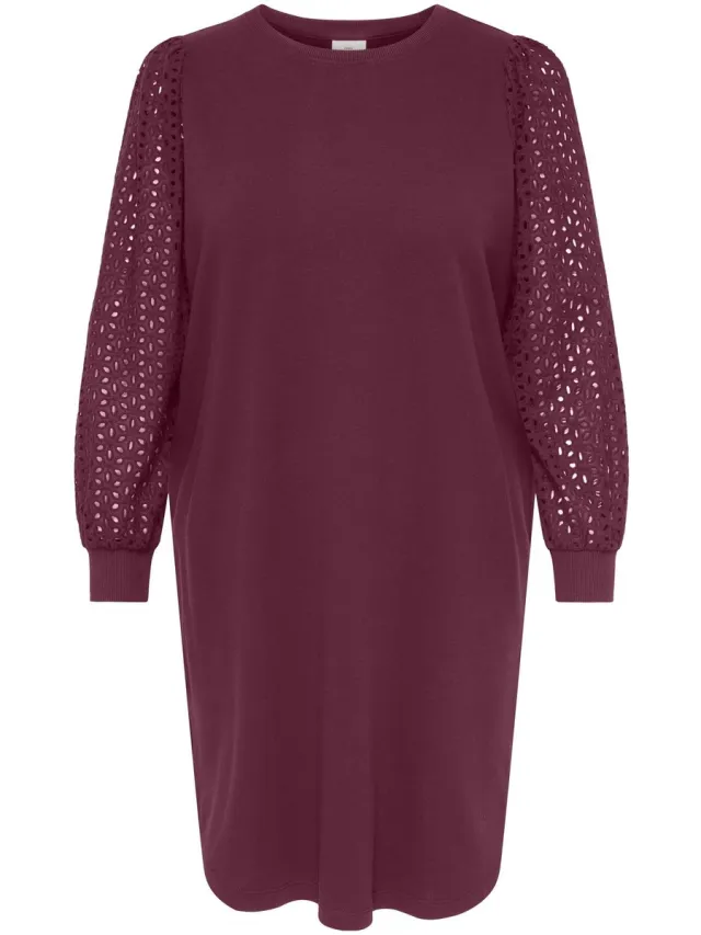 Only Carmakoma Sweatjurk CARDONNA Midi-jurk Fig 1
