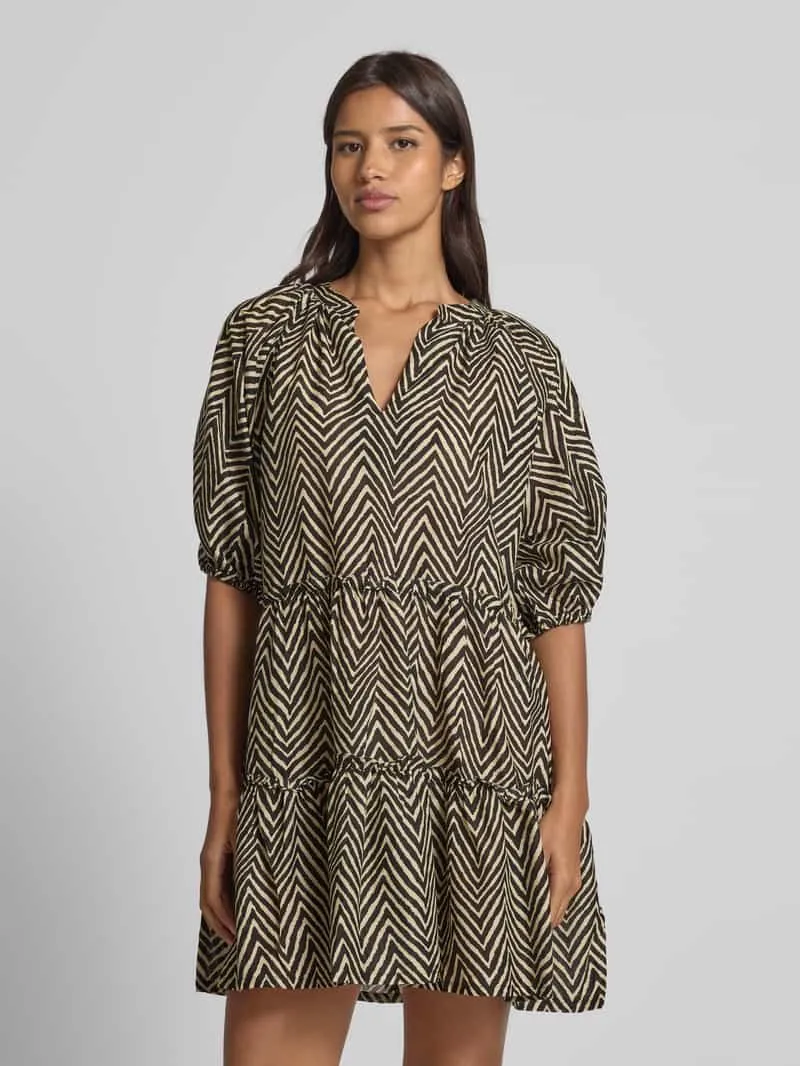 Barts Mini-jurk met ruches, model 'ADELIU' Offwhite