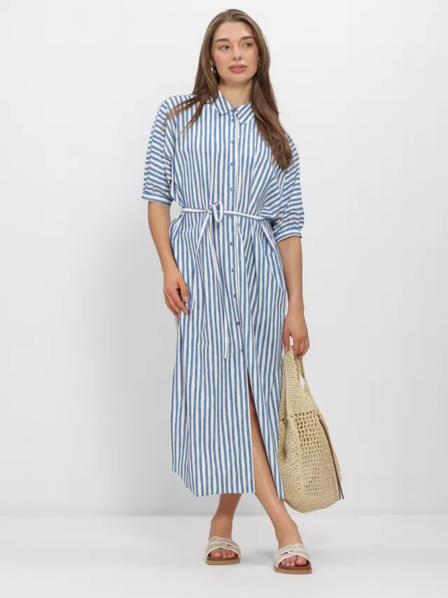 JAPAN TKY Dames Jurken Ywa Dessin - Blauw