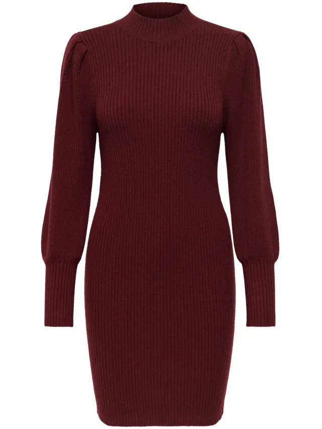 Only ONLKATIA L/S DRESS KNT NOOS - Dames - Maxi jurken Cabernet