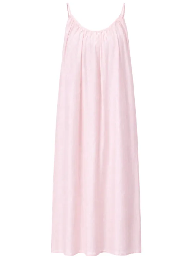 Mixray Mouwloze A-lijn Maxi-jurk Blush