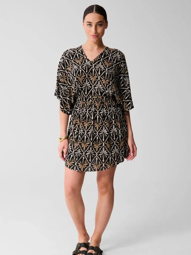 Shoeby zomerjurk zwart Wit