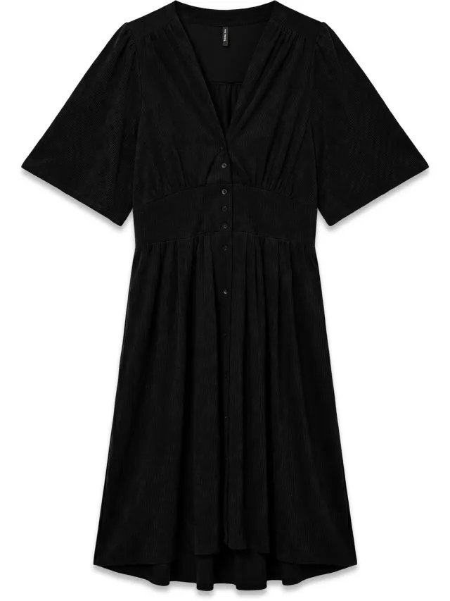 Vero Moda Jurk VMVILJA Midi-jurk black 1