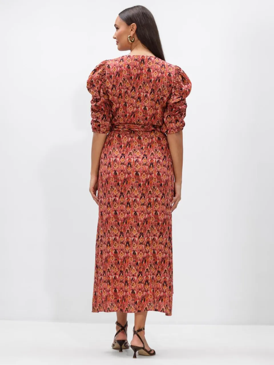 Aaiko Dames Jurken Pida Ikat Vis 512 - Multi, foto 3