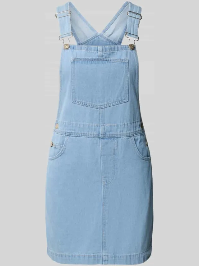 Only A-lijn denimjurk van katoenmix model 'NELLI', foto 2