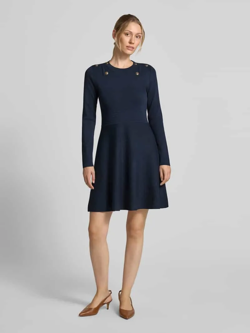 Liu Jo Mini-jurk van viscosemix model 'Abito Maglia' donkerblauw, foto 4