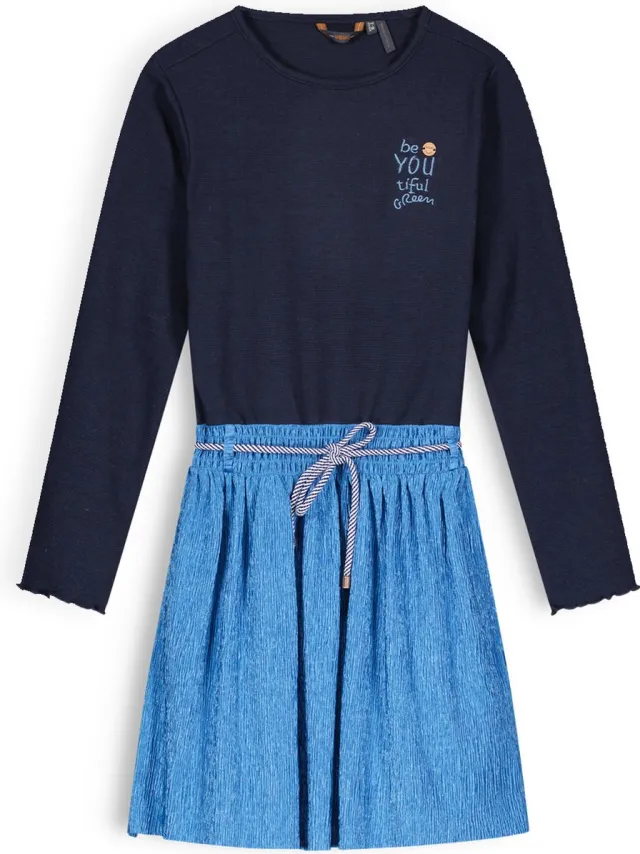 Nono N308-5808 Meisjes Jurk-164 Ensign Blue