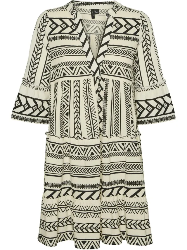 Vero Moda Jurk VMDICTHE Midi-jurk birch