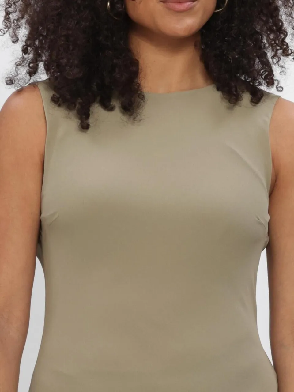 ENVII Dames Jurken Ensydney Sl Dress 7126 - Khaki, foto 4