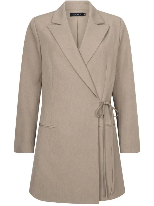 Ydence April overslagjurk beige