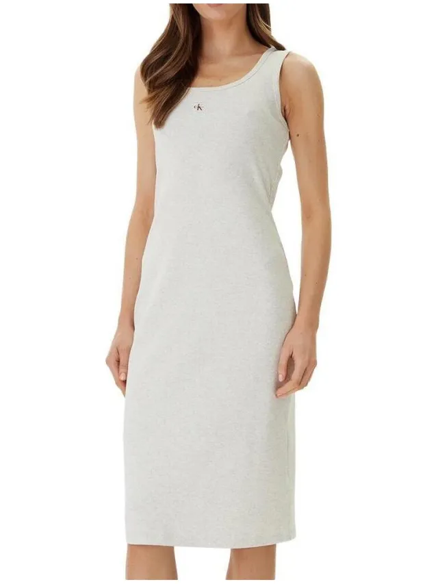 Calvin Klein Midi-jurken Calvin Klein Jeans Baby Beige