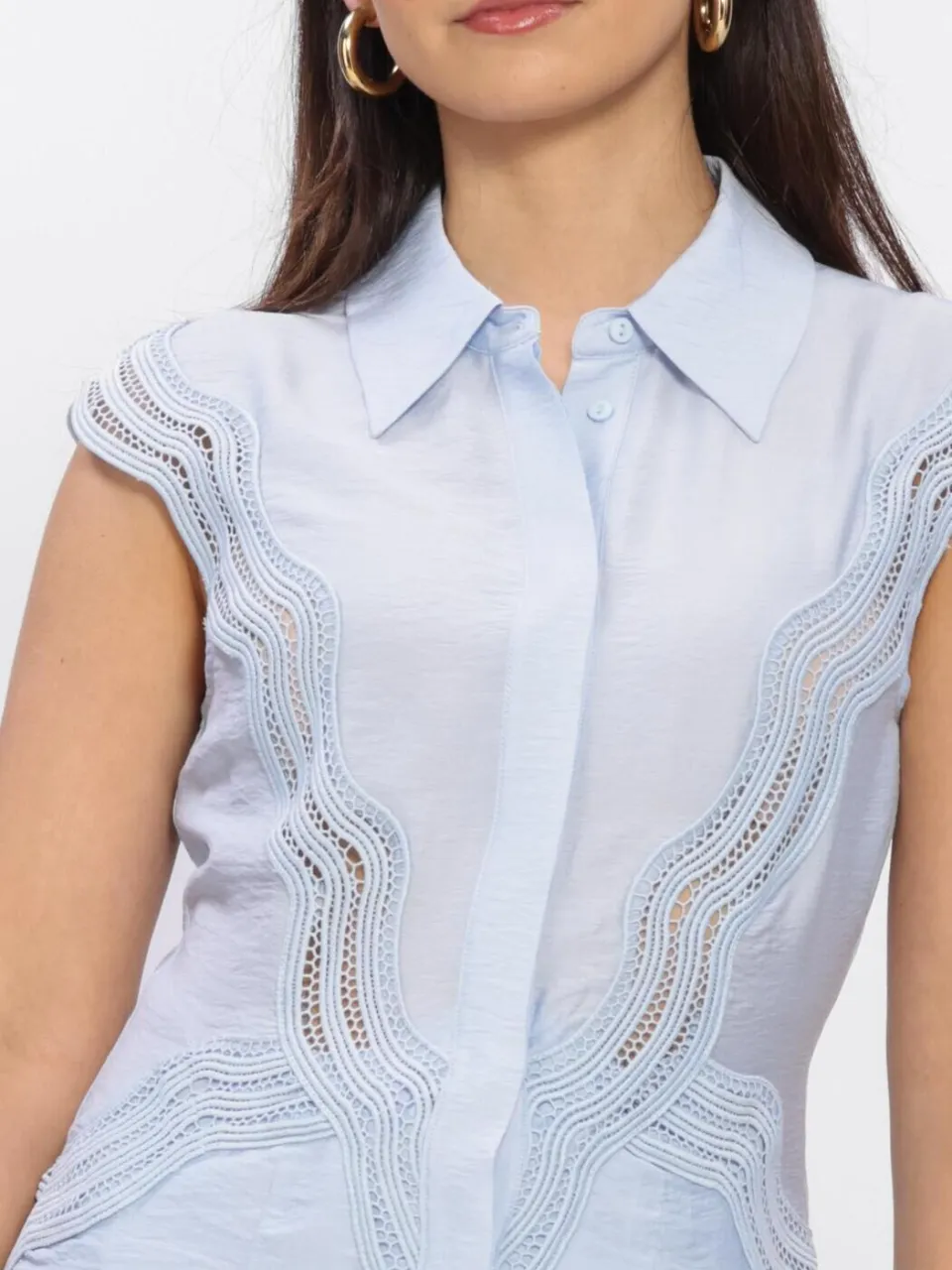 COPENHAGEN MUSE Dames Jurken Cmcole-dress - Lichtblauw, foto 4
