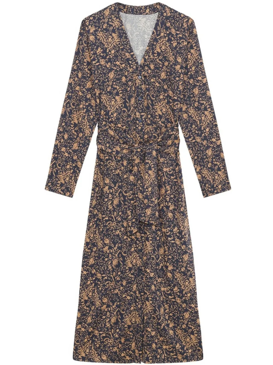 Caroll midi jurk met print - zwart, foto 2