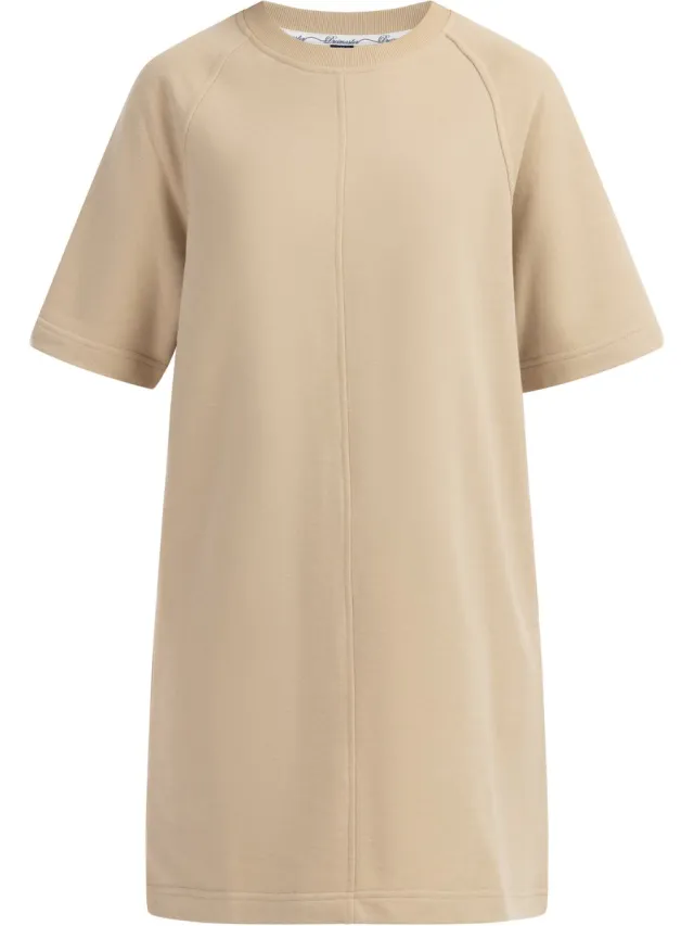 DREIMASTER sweatshirt jurk beige
