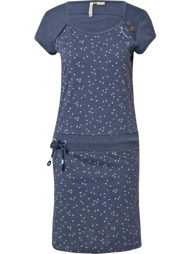 Ragwear zomerjurk mike dress organic Blauw-S (36)