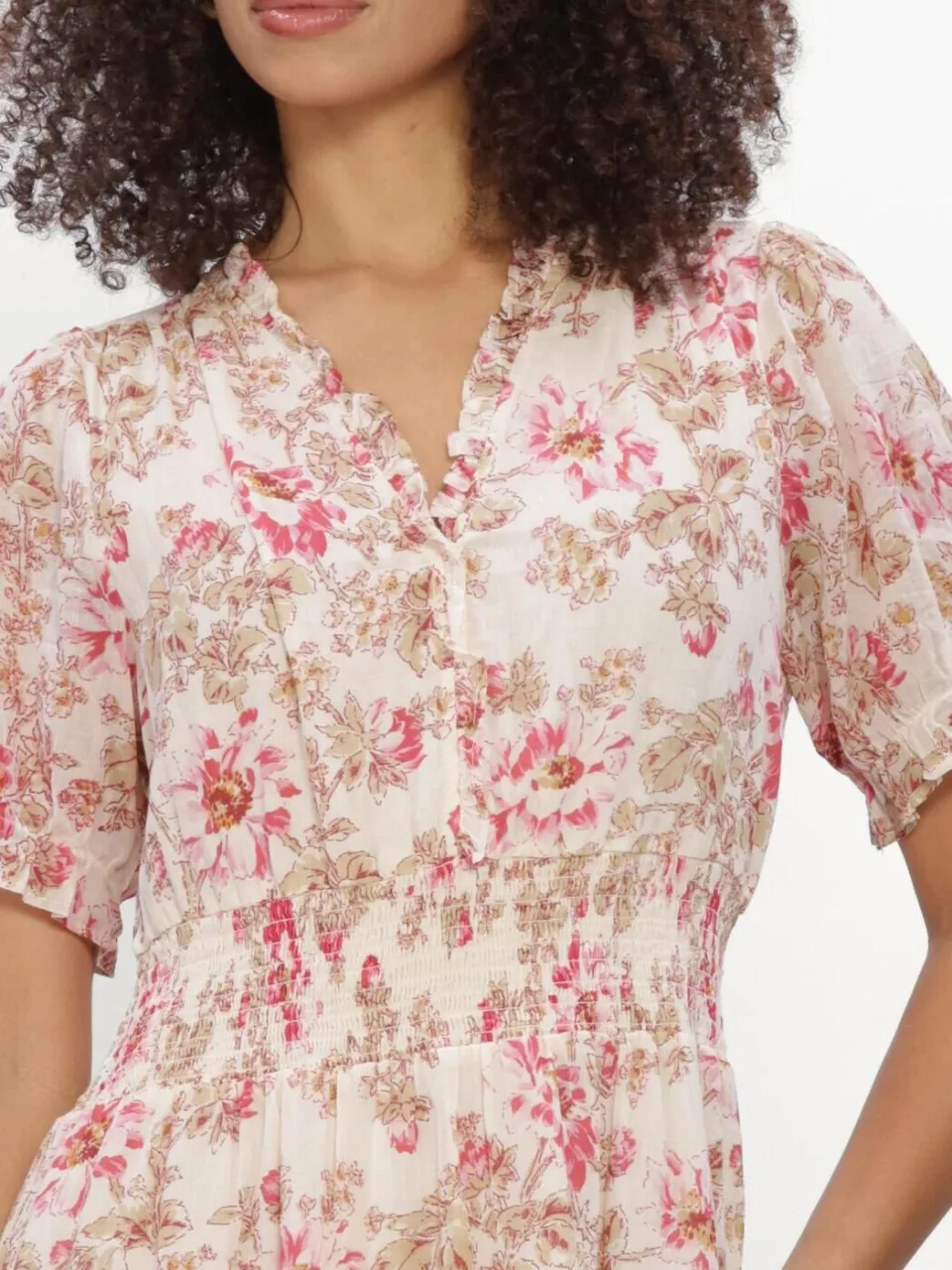 NEO NOIR Dames Jurken Kanza Flower Rose Dress - Multi, foto 4
