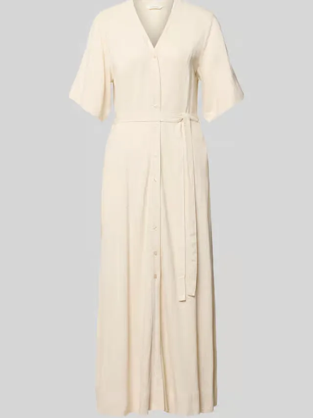 Selected Slfviva linnen jurk beige, foto 2