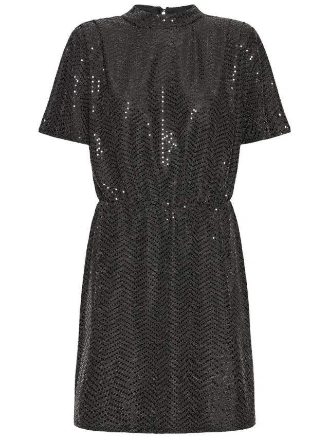 Ichi IHNELENIA DR2 Dames Jurk - Black