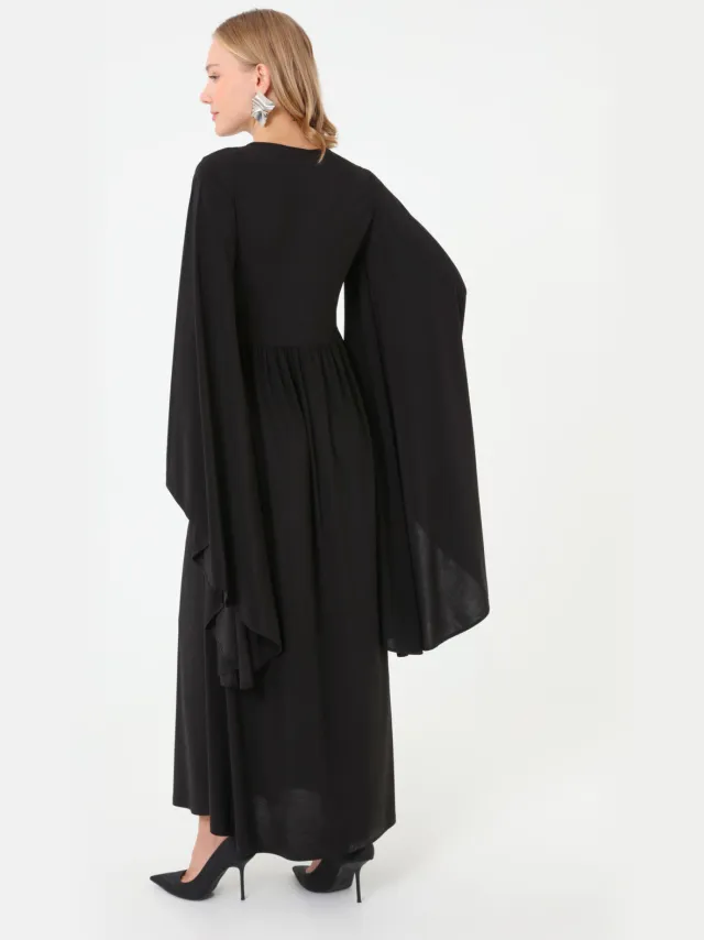 Modest Dress Refka zwart, foto 2