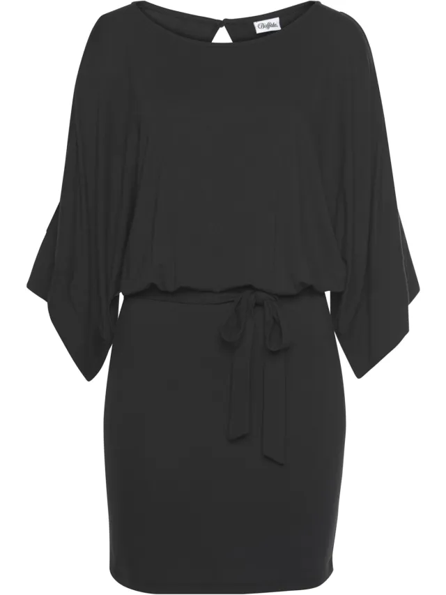 Jersey jurk zwart, foto 3