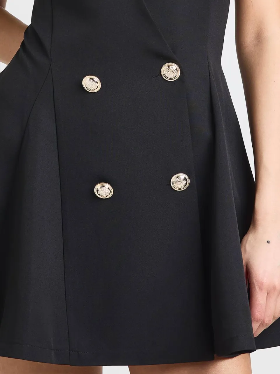 boohoo Dames Getailleerde Blazerjurk Met Fit & Flare Model zwart, foto 4