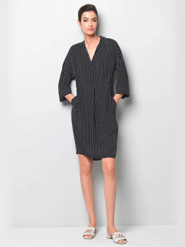 Alba Moda Jurk Jurk bleu marine