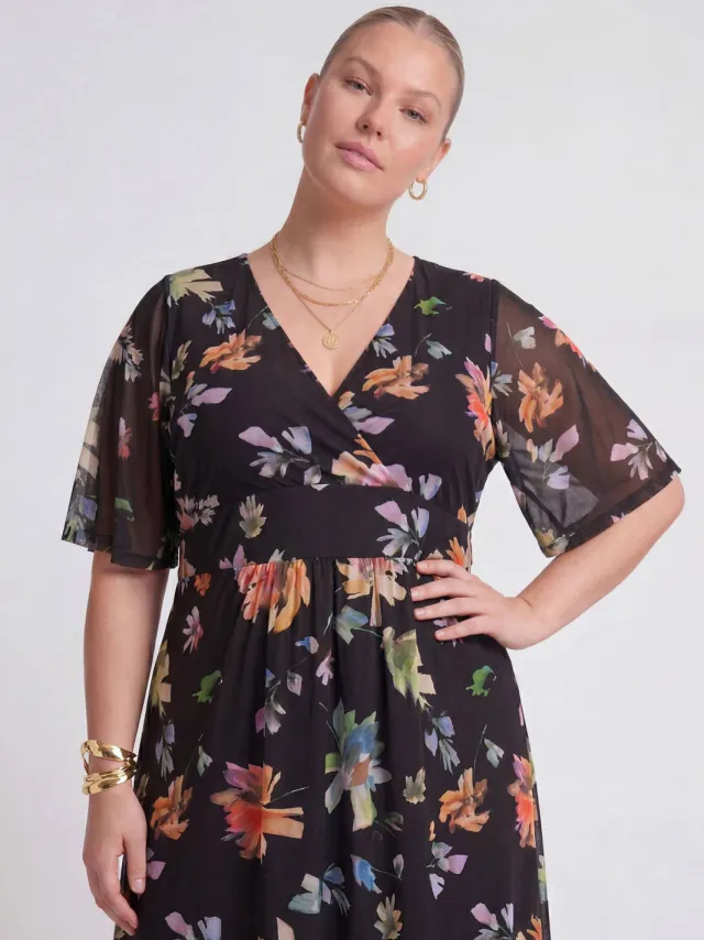 Yoek Printemps maxi jurk zwart, foto 3