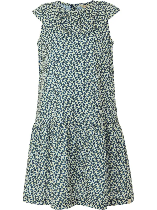Regatta Meisjes Orla Kiely Jasmine Bloem Mouwloze Jurk (Blauw)