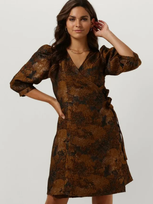 Notre-V Nv Cela Dress Jurken Dames - Rok - Jurk - Brons