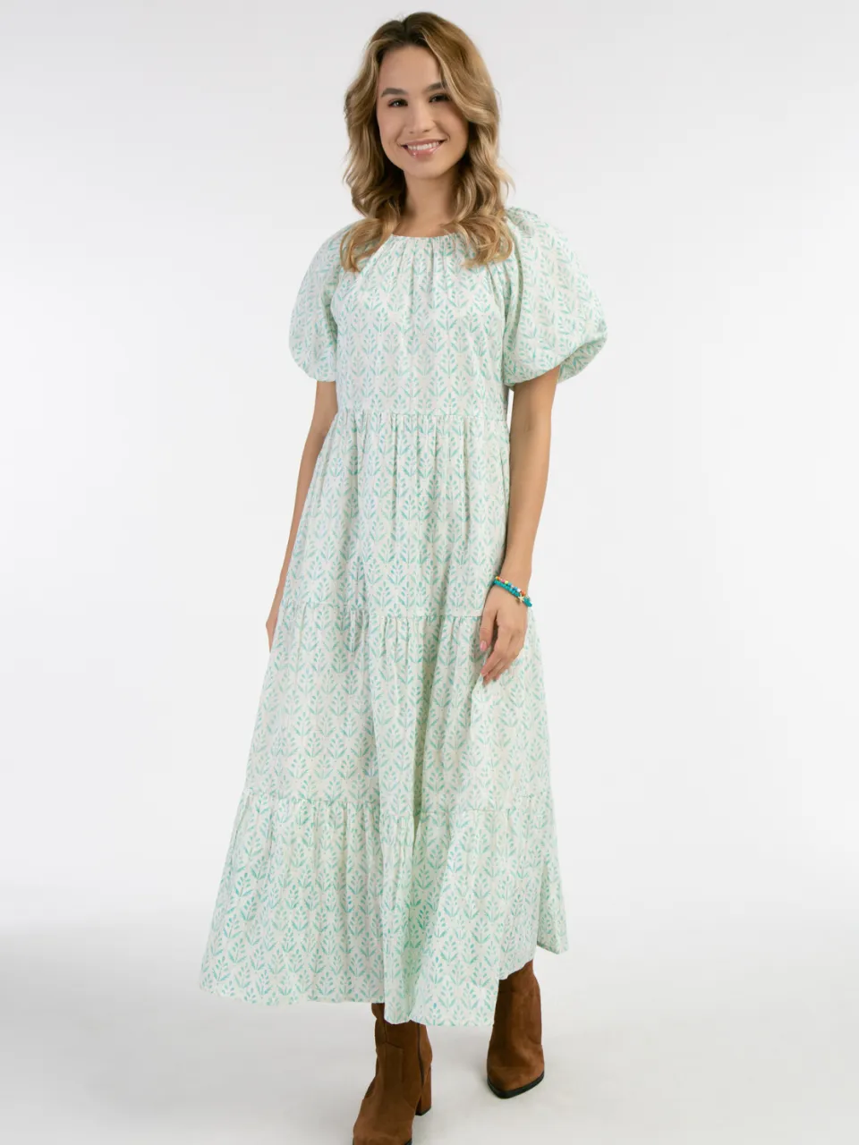 IZIA Maxi jurk Dames turkoois Turquoise