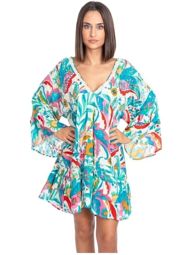 Isla Bonita By Sigris Korte Jurk Isla Bonita By Sigris Korte Jurk Groen