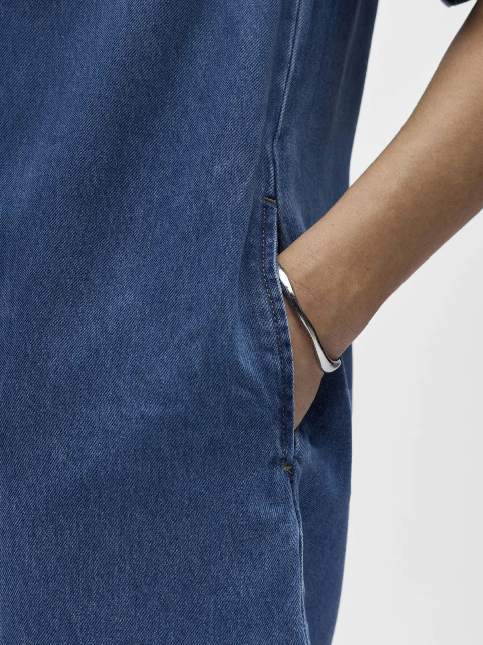 Object denim blousejurk, foto 3