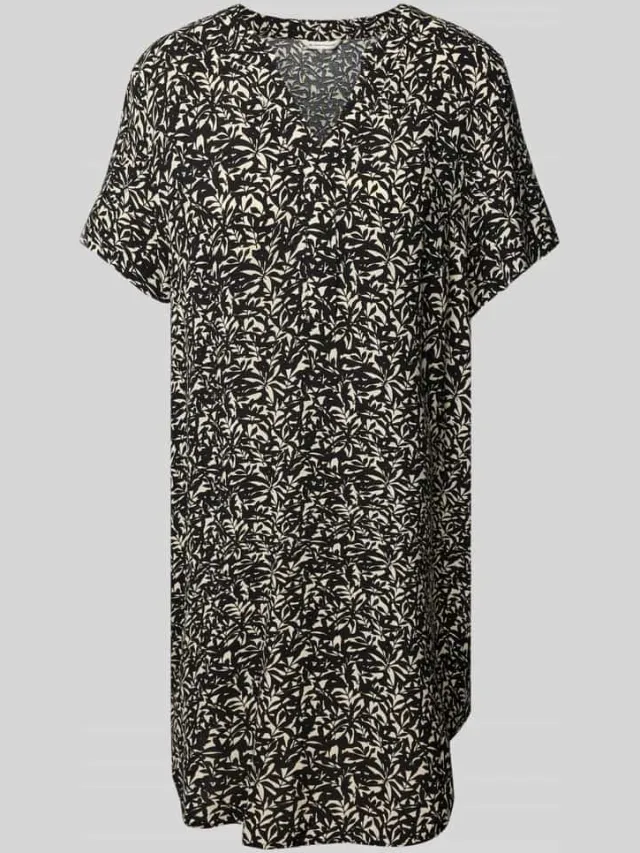 Tom Tailor Oversized mini-jurk van pure viscose zwart, foto 2