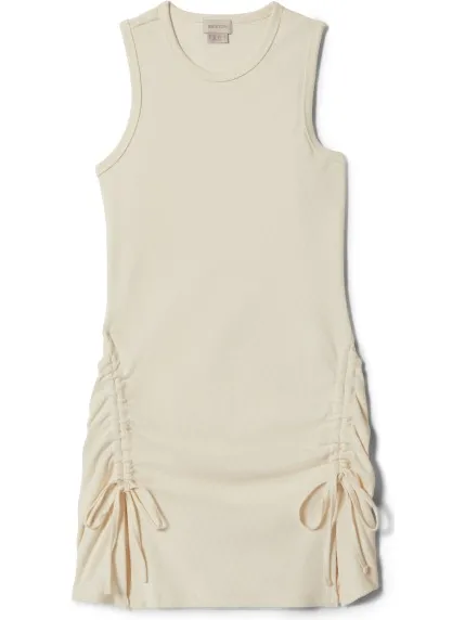 brixton Women's Ribbed Cinch Mini Dress - Jurk, beige