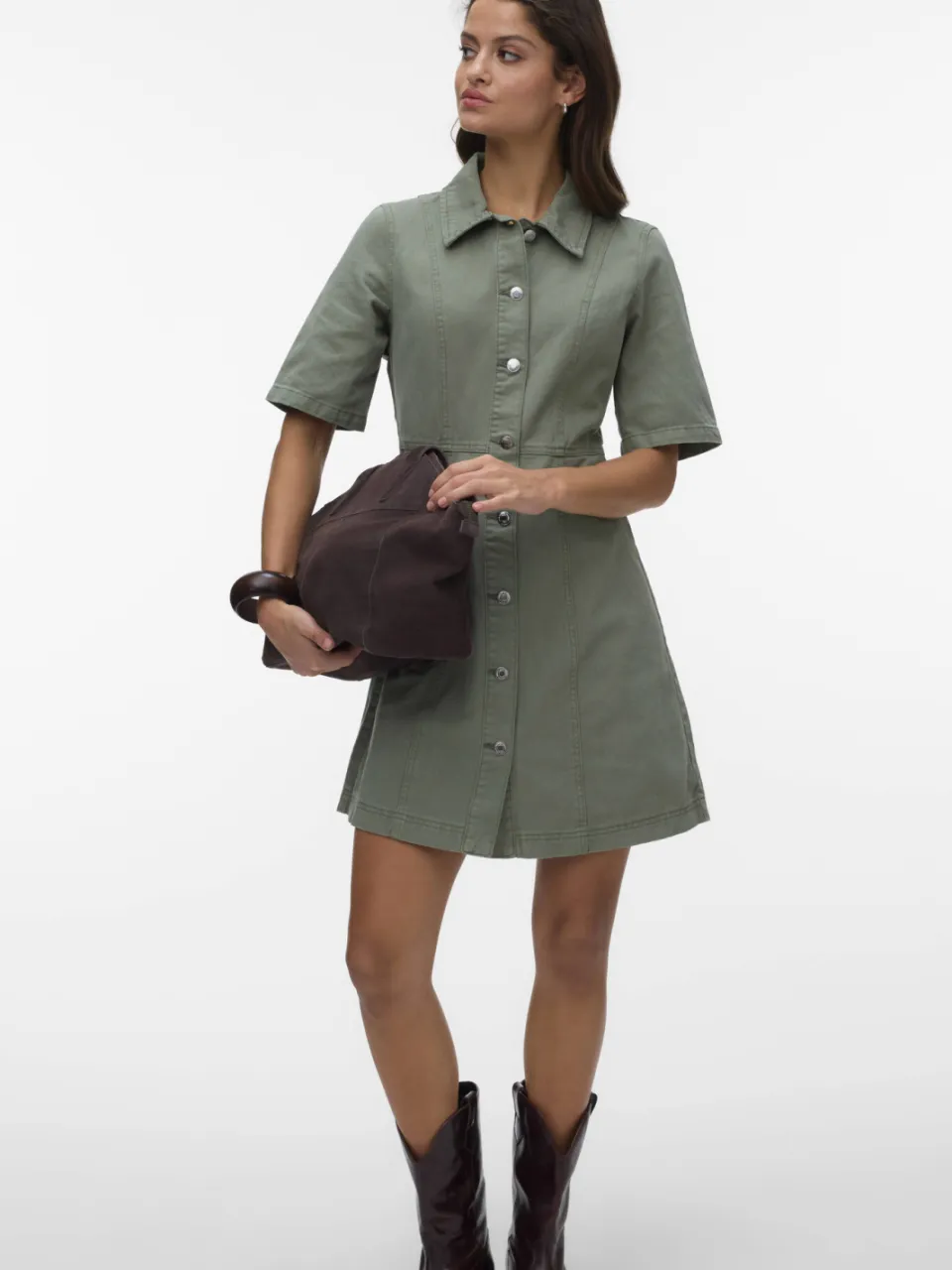 Vero Moda spijkerjurk groen, foto 5