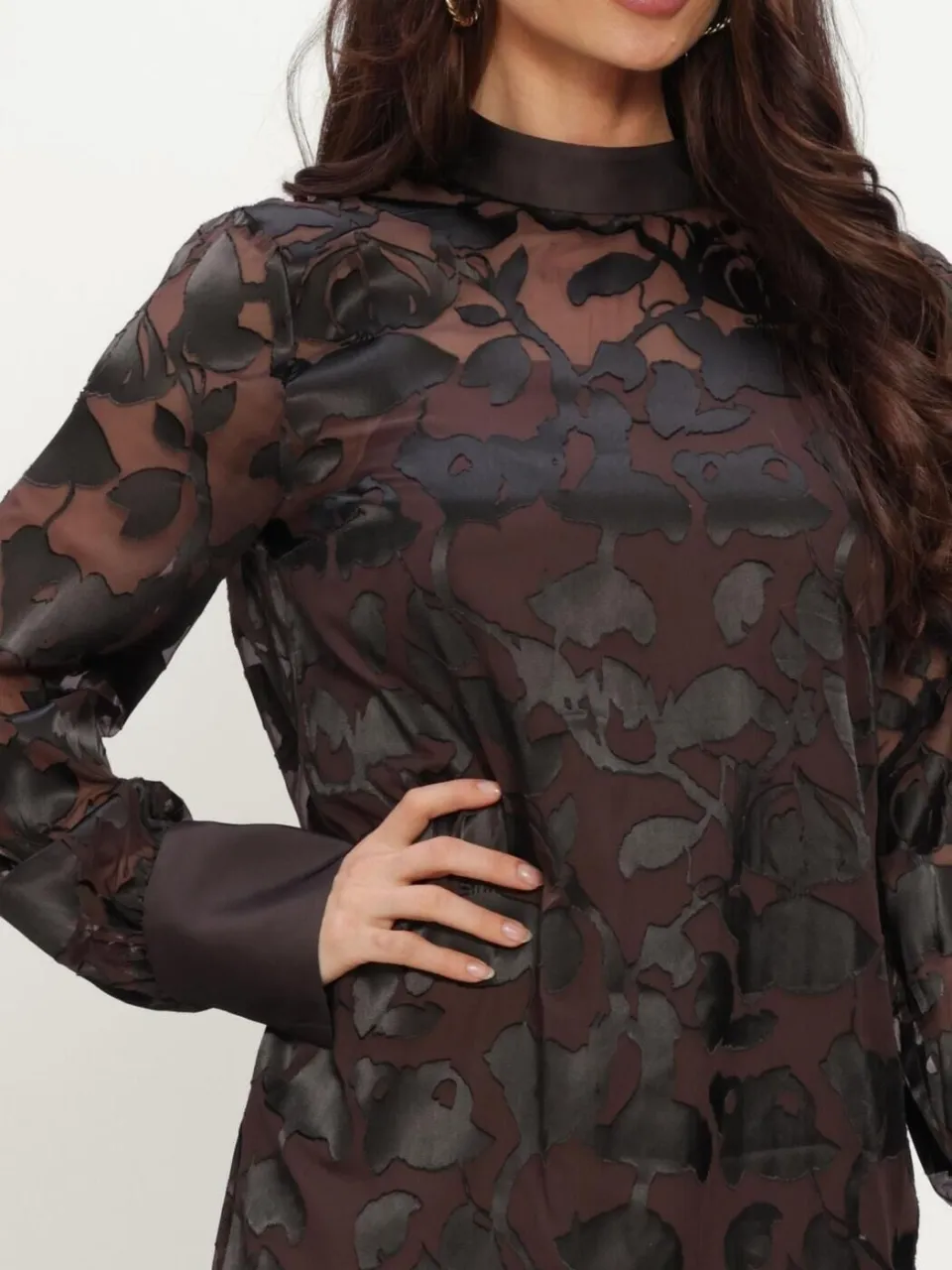 INWEAR Dames Jurken Orioniw Dress - Bruin, foto 4