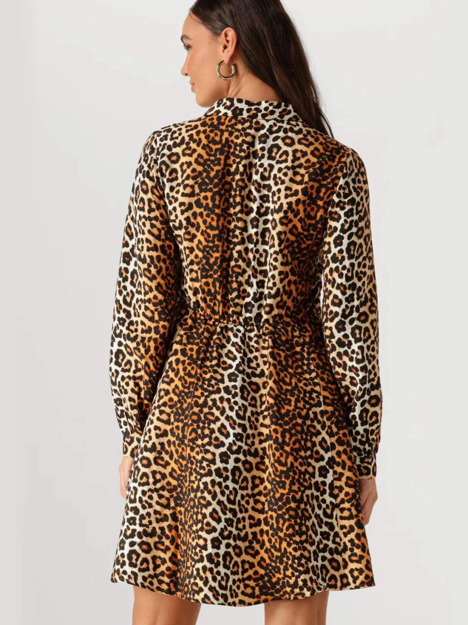 Y.A.S. YAS Dames Jurken Yaskaya Ls Shirt Dress S. Noos - Bruin, foto 3