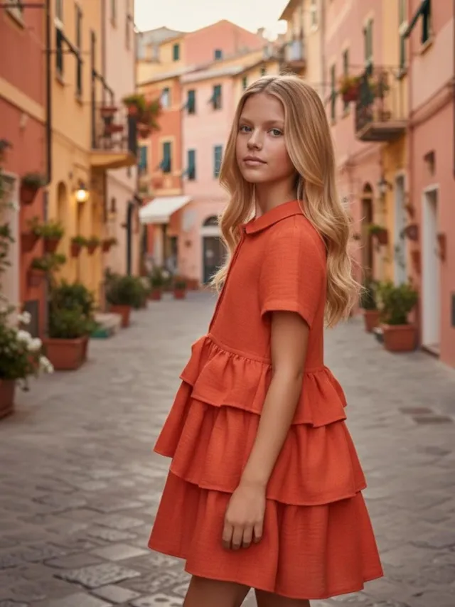 HILAL AKINCI KIDS Jeugdjurk Oranje