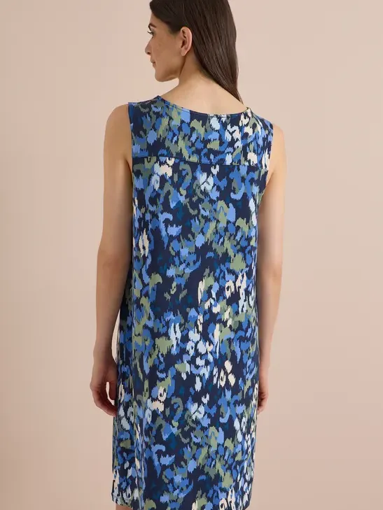 cecil Kniehoge jurk van jersey met print blauw, foto 4